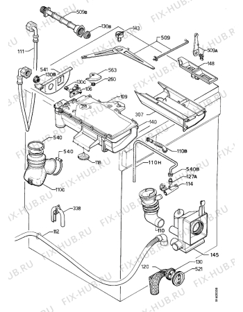 Взрыв-схема стиральной машины Zanussi FJS902W - Схема узла Hydraulic System 272